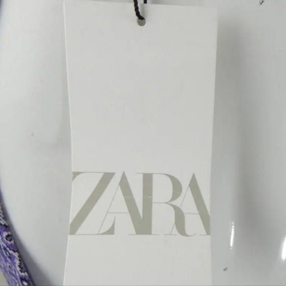 Zara Lilac Jacquard Mini Dress - Picture 5 of 6